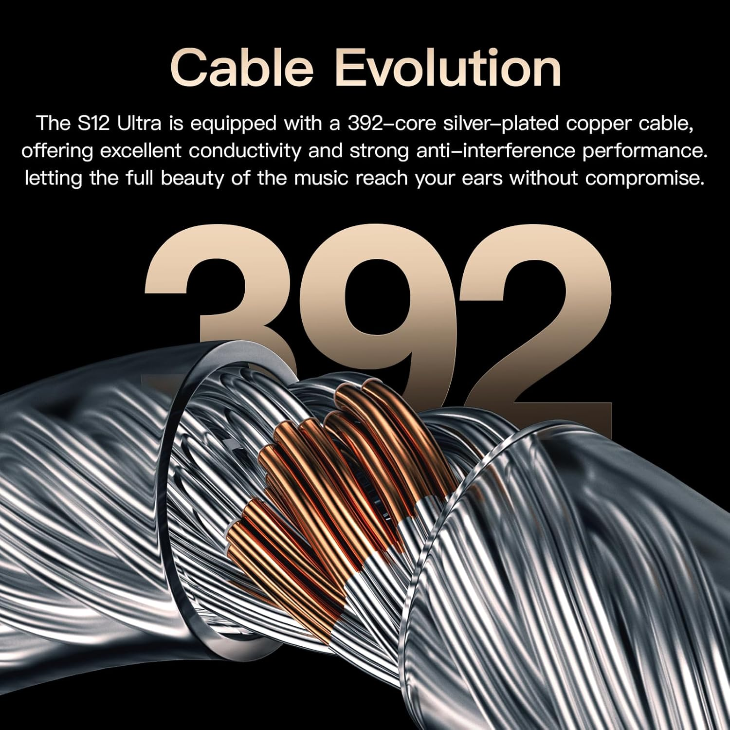 Letshuoer S12 Ultra 14.8Mm Planar Driver in Ear Monitor Iem,Hifi Wired Earphones with Detachable 2Pin 392-Core Silver-Plated Cable for Musicians Audiophiles (Gunmetal Grey, 3.5Mm/4.4Mm Connector)