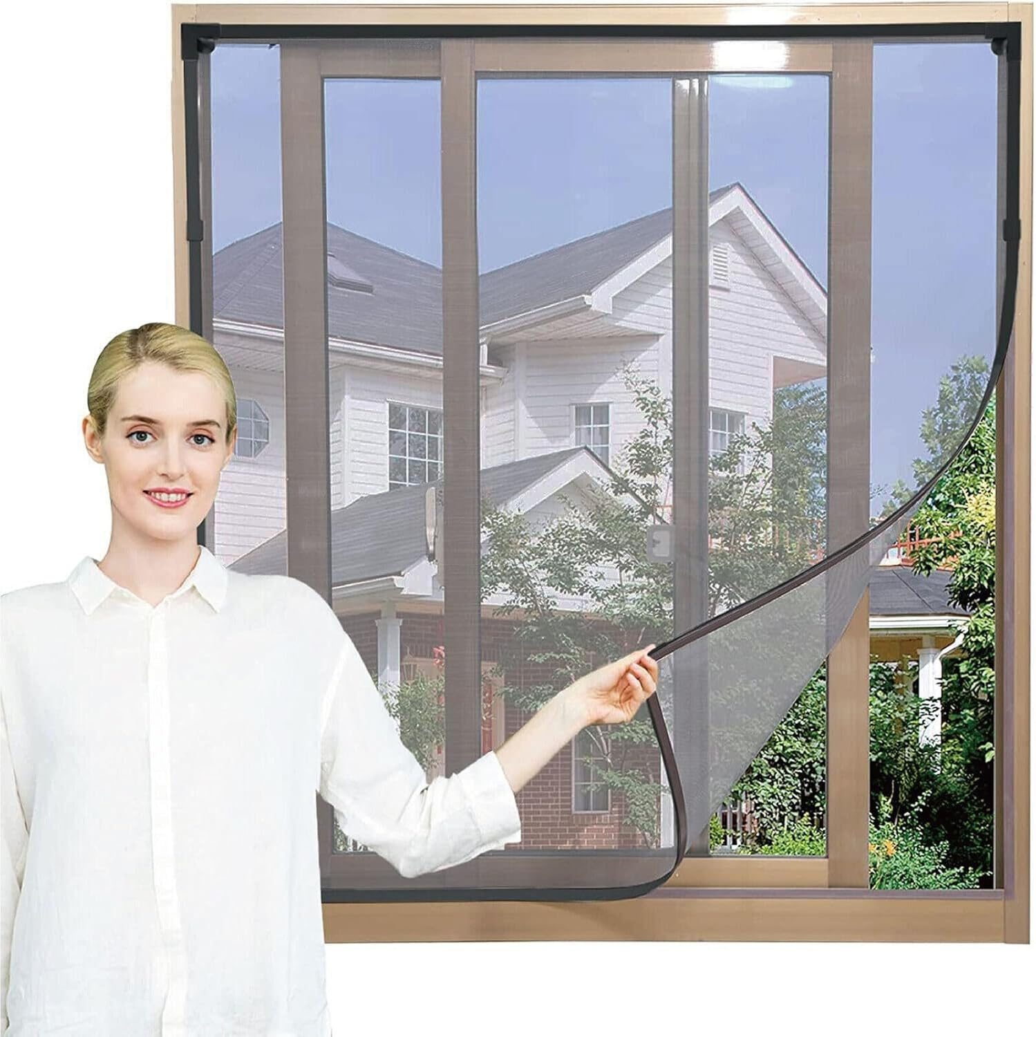 Tootoo Adjustable DIY Magnetic Window Screen Mesh Fly Net - 3 Sizes (60X100Cm) image number 2