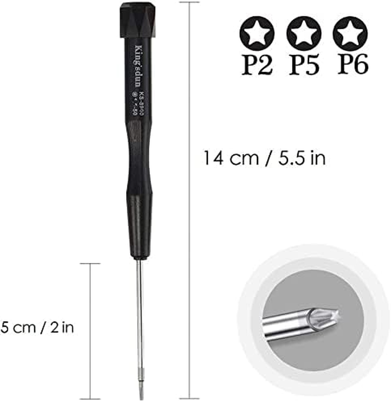 Portable Set of 3 Pentalobe Screwdrivers for Apple Iphone Macbook Pro Air Retina with 5 Star 0.8 1.2 1.5 or P2 P5 P6 or TS1 TS4 TS5 image number 5