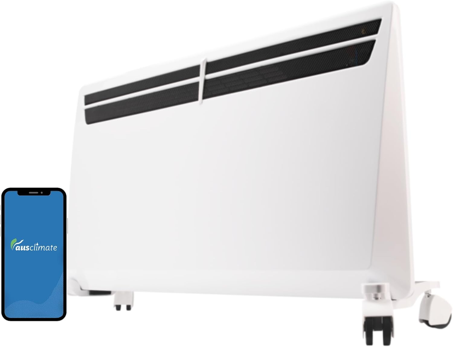 Ausclimate 2000W Smart Inverter Metal Panel Heater, Home Heater with 24-Hour Timer, Suitable for Medium-Sized Rooms up to 30M2, Compatible with Alexa and Google Home, White image number 2