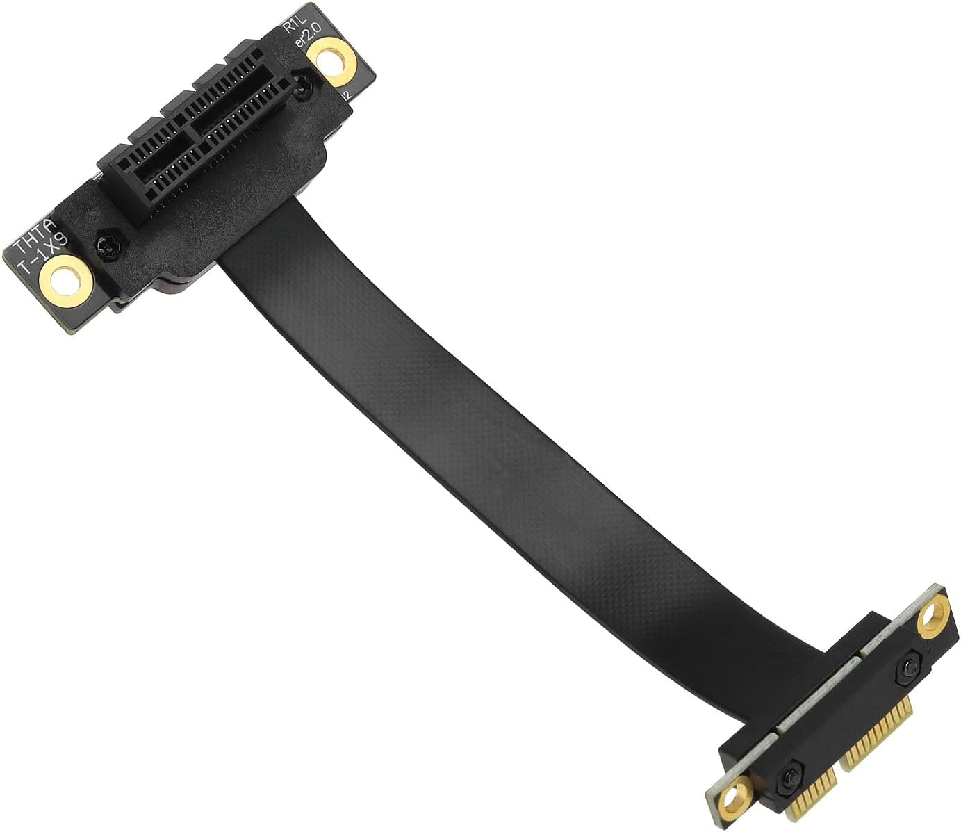 VGOL PCIE Extension Cable Double 90 Degree High Speed PCI Express 3.0 Male to Female up Riser Wireless Network Sound Card Connection Cable (10Cm) image number 5