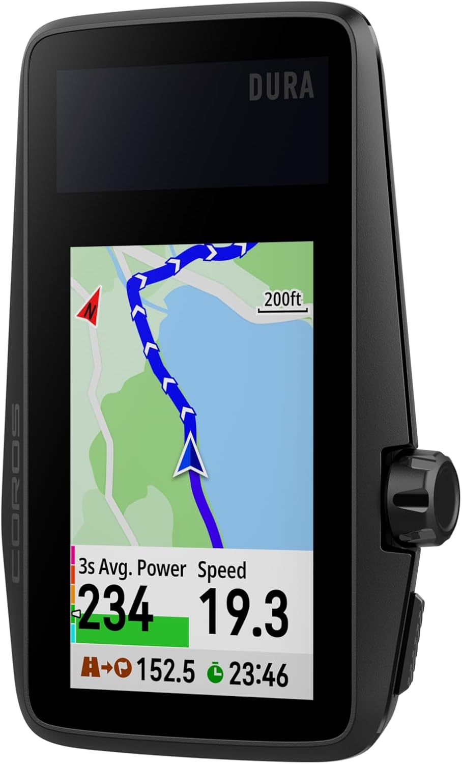COROS DURA Solar GPS Cycling Units, 120-Hour GPS Battery Life, Solar Charging, 2.7" MIP Color Touchscreen, Fast Data Sync, Turn-By-Turn Navigation, Dual-Freq GPS, Strava, Ride with GPS, Komoot Routes image number 3
