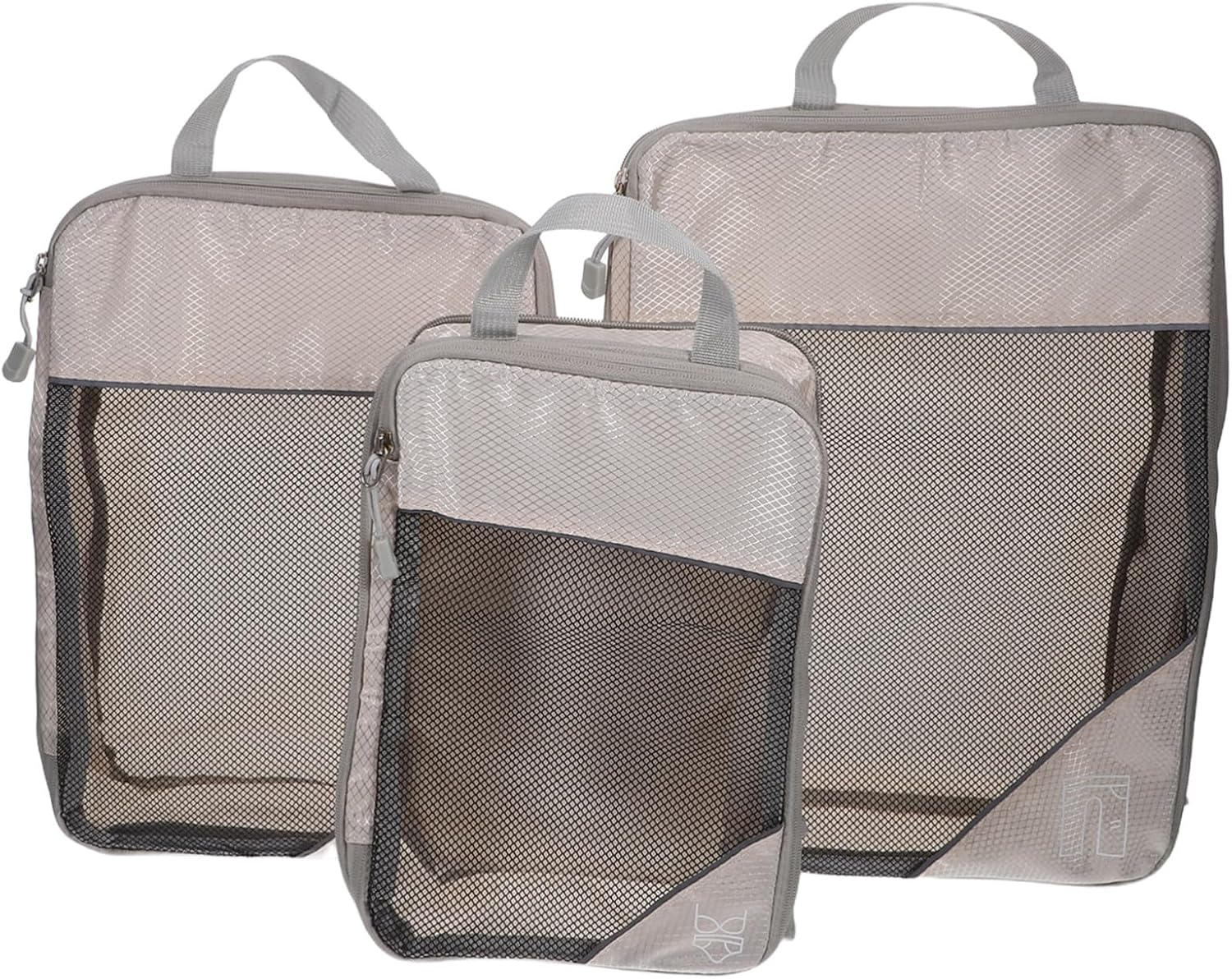 HORIALENCE 3PCS Compressible Travel Packing Cubes Lightweight Storage Bags for Suitcases Space-Saving Organizer for Clothes Shoes Accessories Essential Luggage image number 6