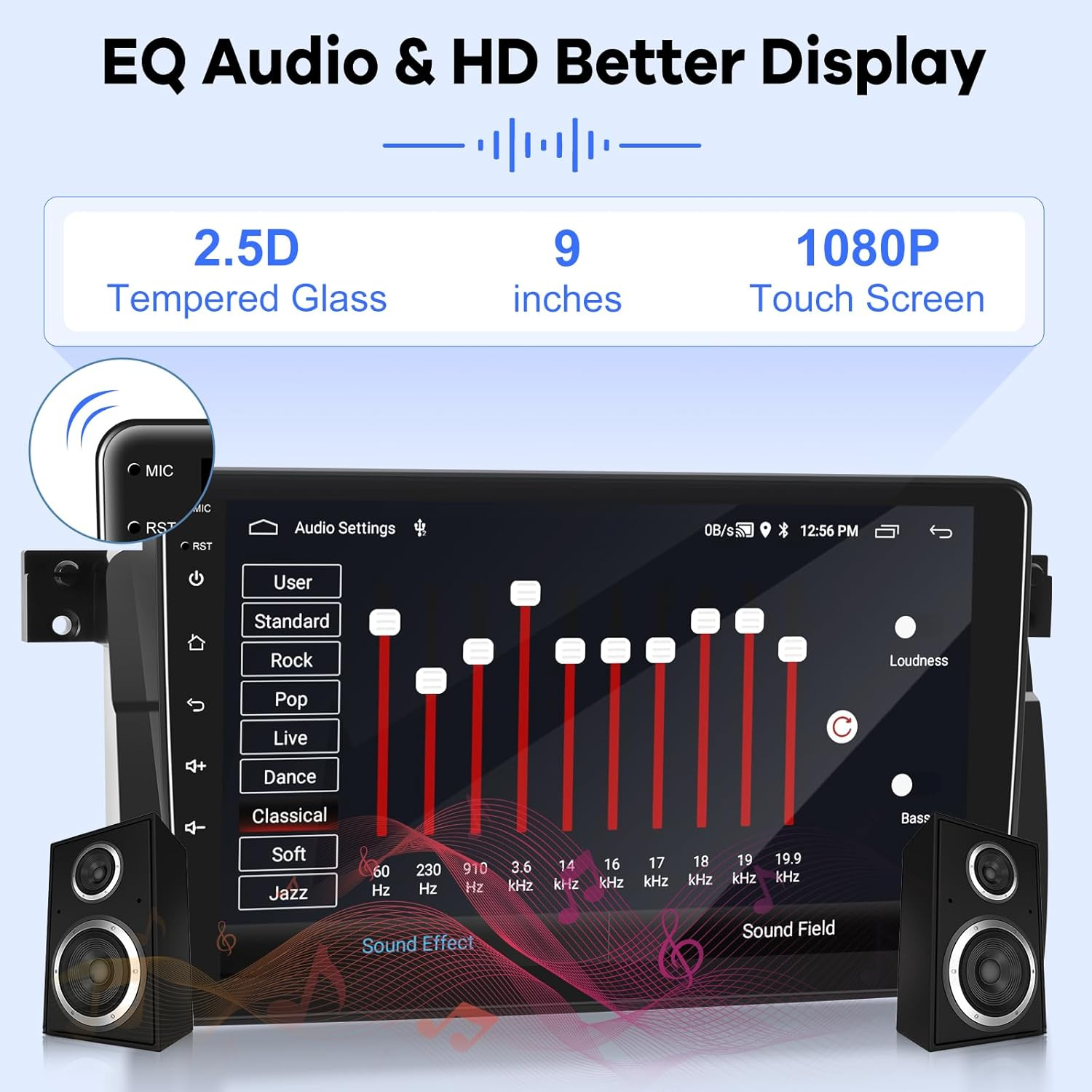 [2G+64G] Car Radio for BMW 3 Series E46 1999-2005, Android 13 Touch Screen Car Play Stereo, Carplay/Android Auto/Eq Audio/Swc/Bluetooth image number 4