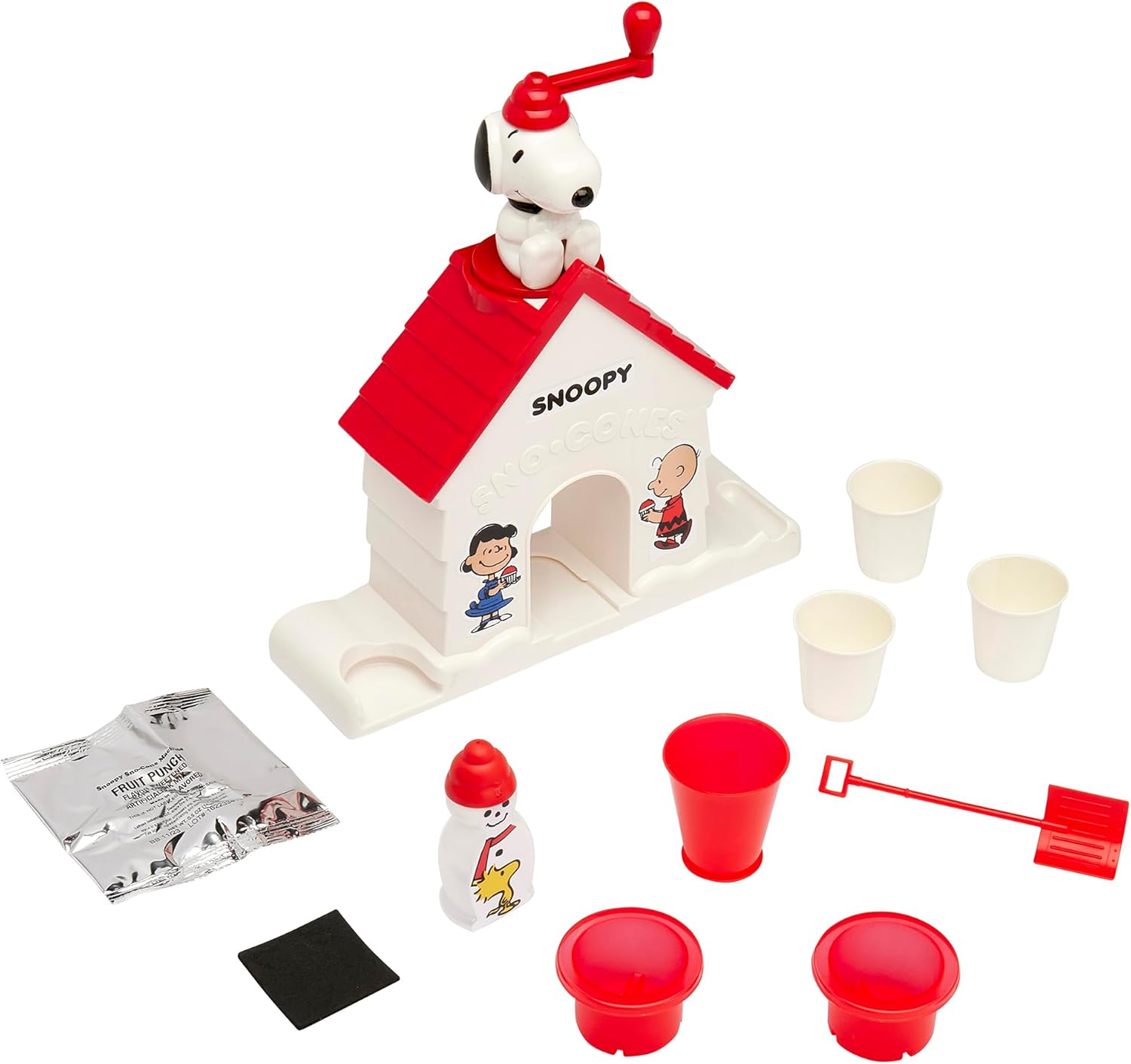 Cra-Z-Art Sno-Cone Machine, Snow Cone Shaved Ice Maker, Snoopy House Shaped, Ages 6+ image number 1