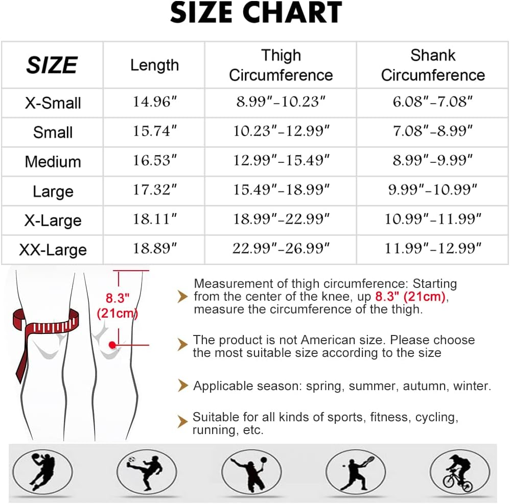 Hex Knee Pads Compression Leg Sleeve Knee Sleeve All Sports Wrestling Protector Gear, Youth & Adult Sizes, Single & Pair image number 5