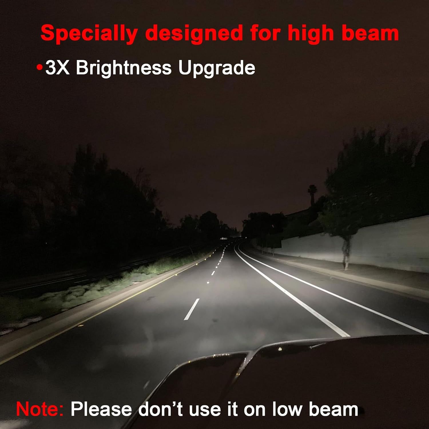 H1 LED Headlight Fog Light Bulbs High Beam, 6000K Xenon White 300% Brightness, 1:1 Mini Size No Adapter Required Replacement 12V Plug and Play, Pack of 2 image number 4