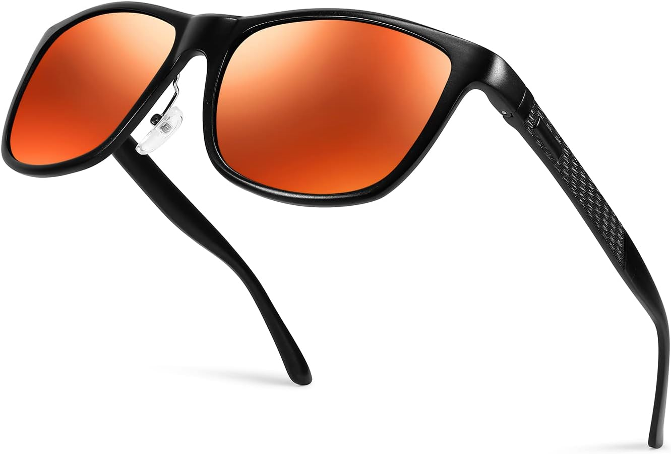 FEISEDY Classic Square Polarized Sunglasses for Men Vintage Trendy Retro Shades B1038