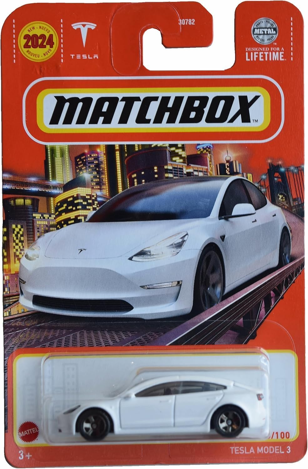 Matchbox Tesla Model 3, White 53/100