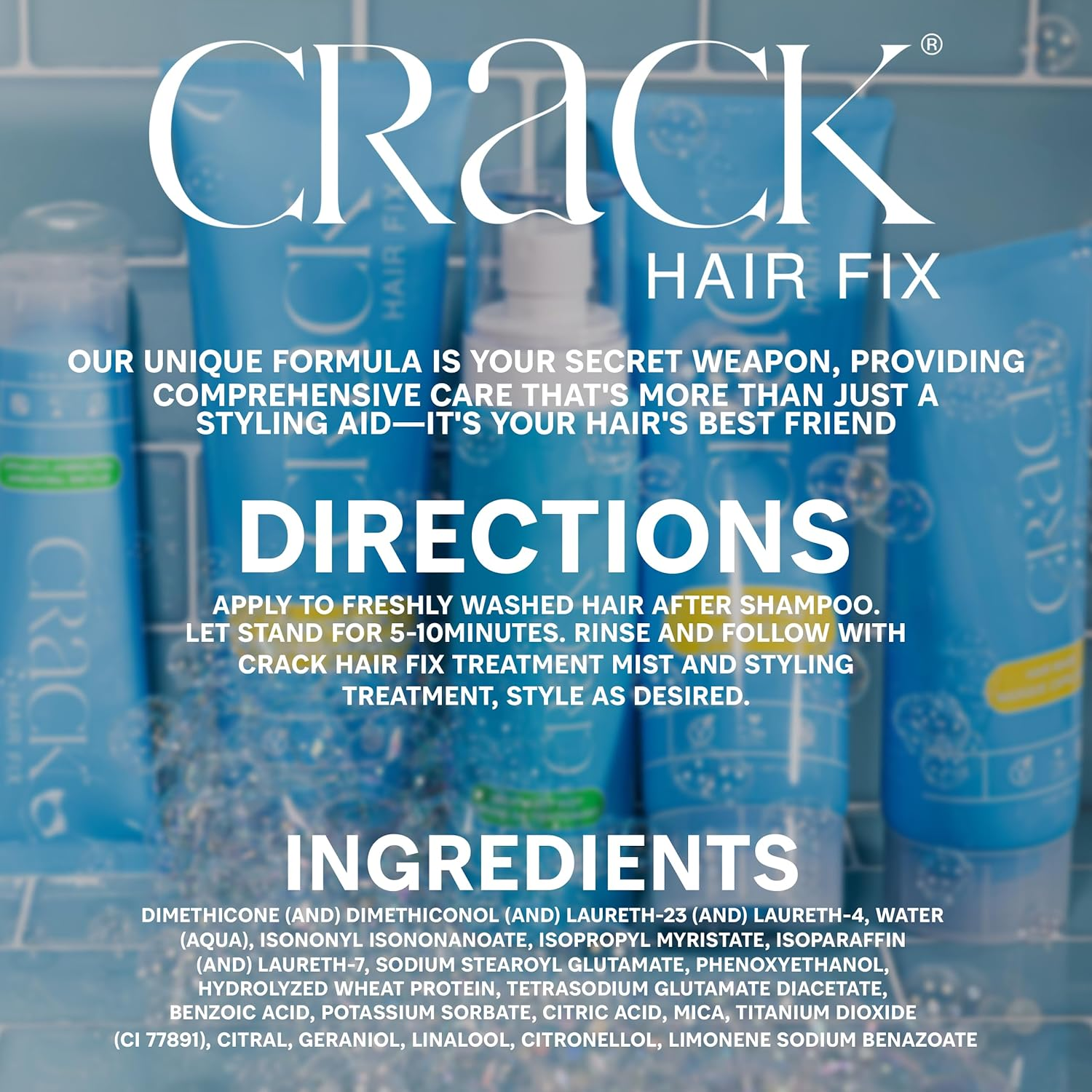 Crack HAIR FIX - Influx Restorative Hair Mask (6 Oz) image number 4