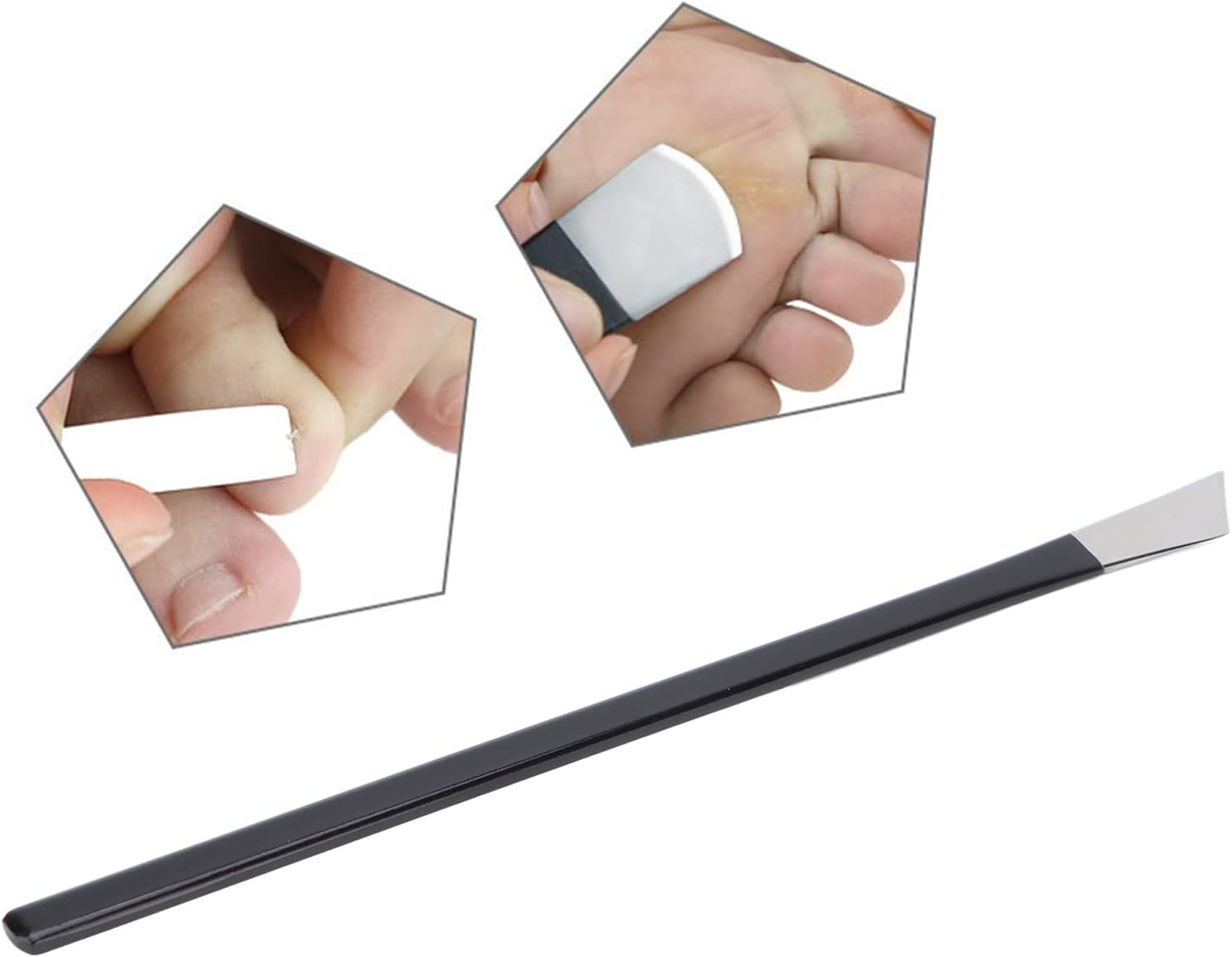 Stainless Steel Pedicure Cutter Tool,Ingrown Toenail Cutter Tools for Exfoliate Dead Skin Calluses Toenail for Home Salon(Bevel) image number 2