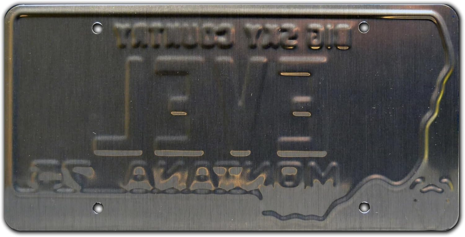 Evel Knievel | EVEL | Metal Stamped License Plate image number 1