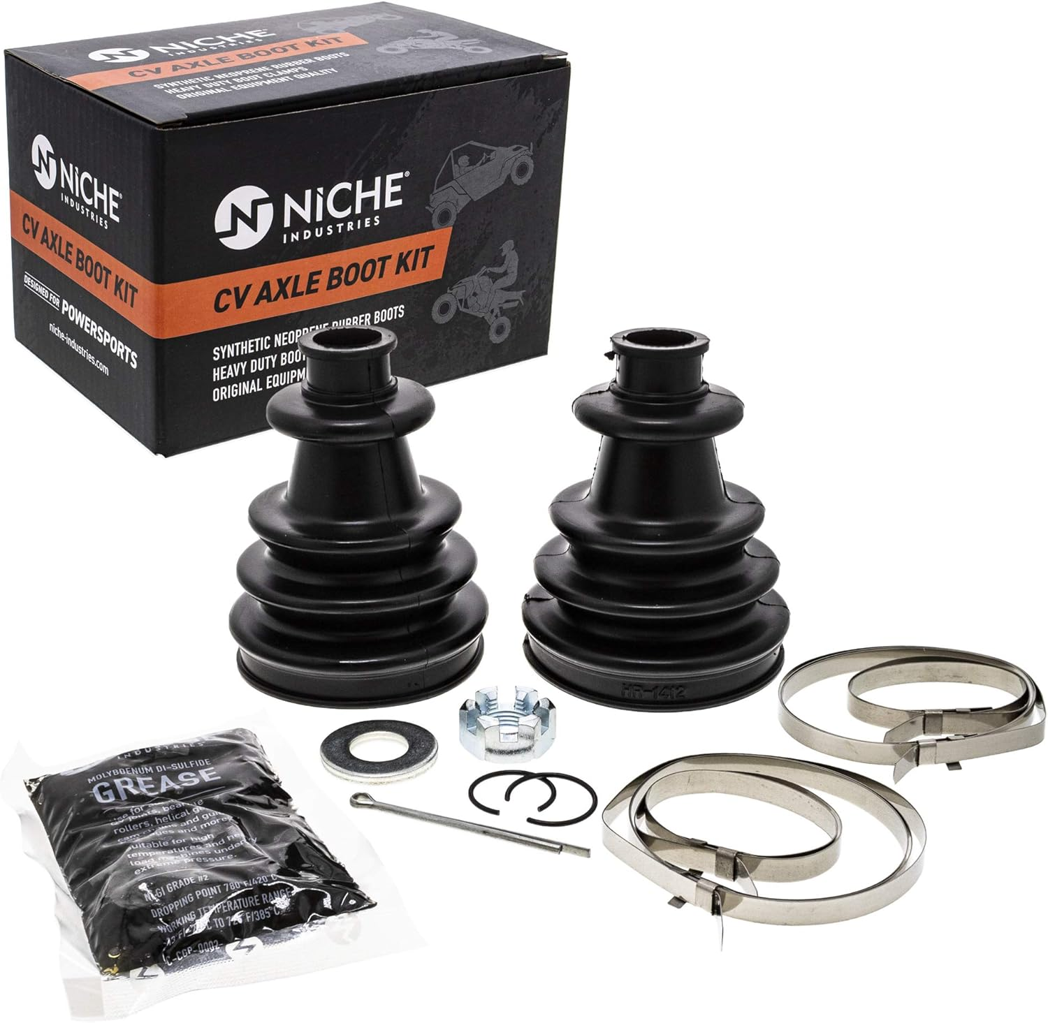 NICHE Front CV Axle Boot Kit for Polaris Sportsman, X2, Scrambler 500 Ranger 425 2201015 image number 3