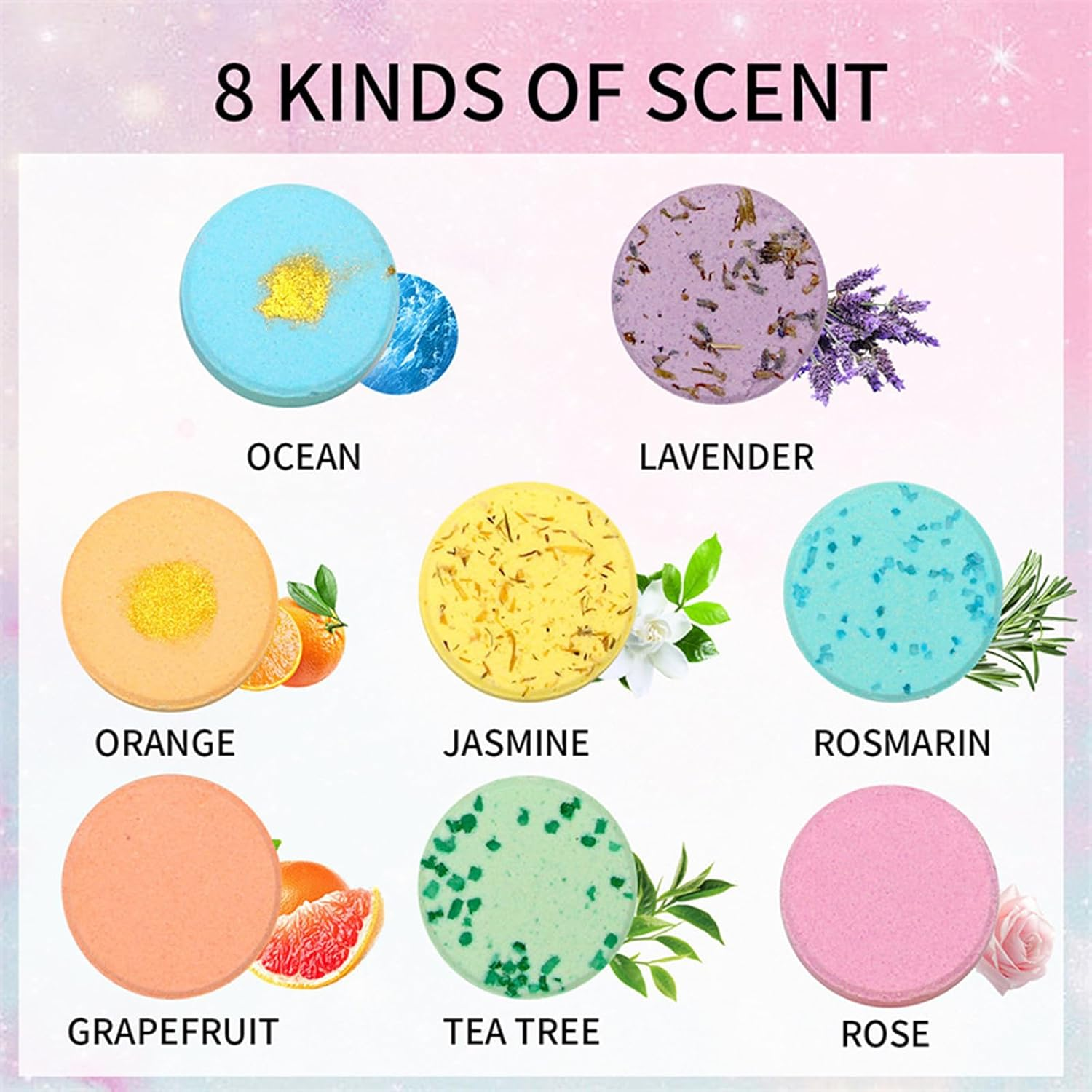 Shower Steamers Aromatherapy 8 Pack - Gifts for Women, Shower Bombs with Essential Oils, Self Care and Stress Relief Stocking Stuffers, Relaxation Birthday Gifts for Women and Men image number 6