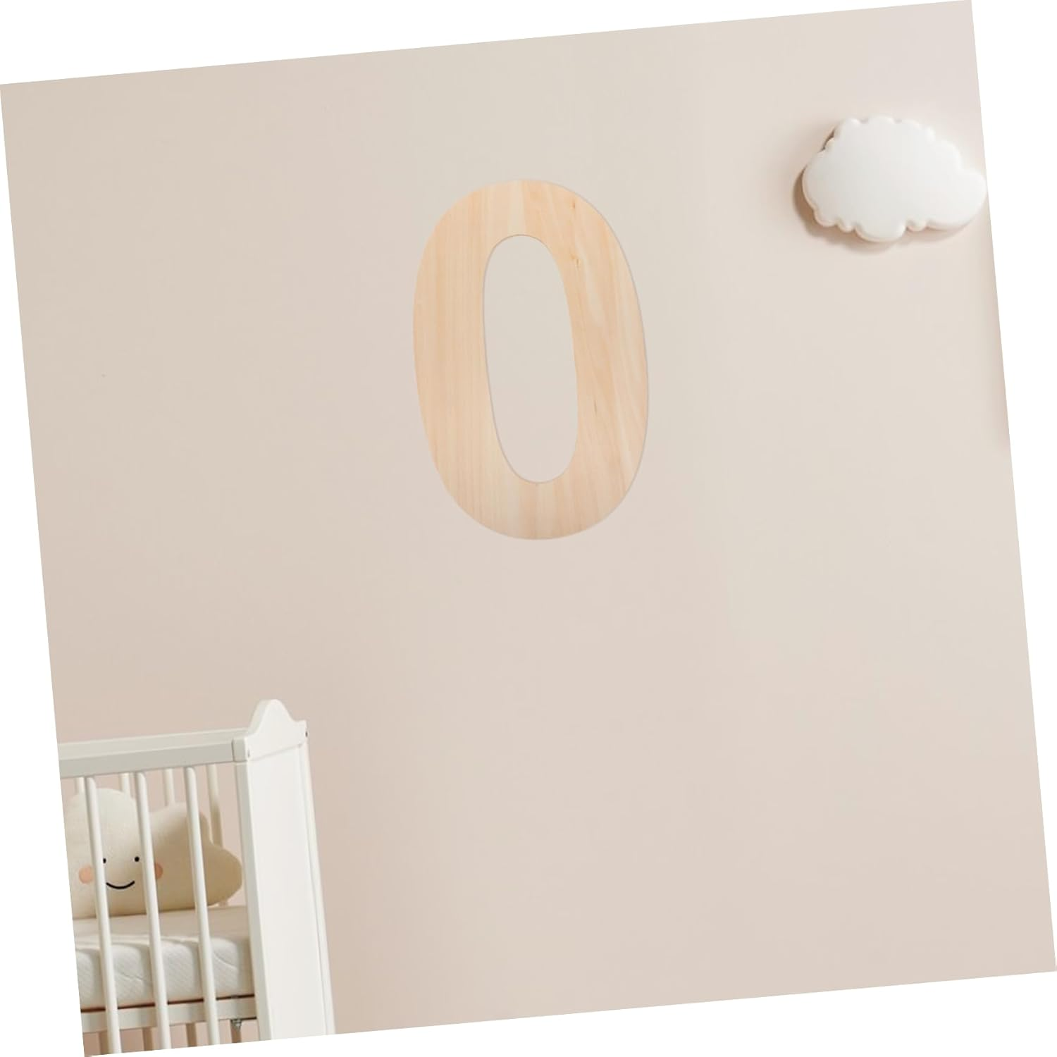 COHEALI Happy Birthday Sign Wooden Number for First Birthday Decorations Photo Props Craft and Nursery Decor image number 1