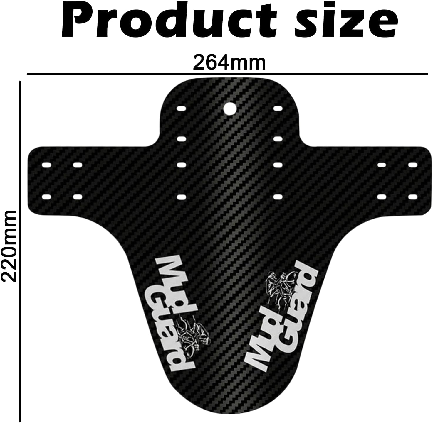 1 Pair Bike Fender - MTB Mountain Bike Mud Guard Bicycle Fenders Front & Rear Compatible for 26",27.5",29" plus Size and Fat Bicycle Dirt Guard, Bike Accessories image number 2