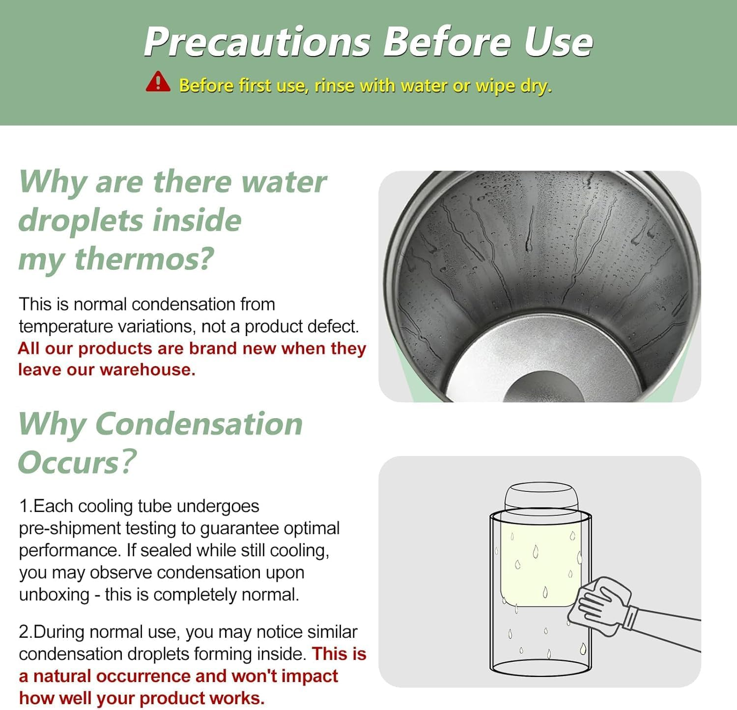 Forubar 600Ml Portable Breast Milk Cooler, Breastmilk Cooler Bottle 360&deg; Total Cooling for 24 Hours with 2Pcs Baby Bottles for Breastmilk Storage image number 6