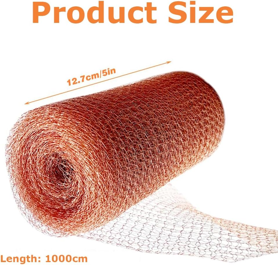 Garden Net/Copper Mesh,Protective Net & Fence Copper Wire,Rustproof Mesh for Pest Control in the Home,Garden and Bird Control（10M） image number 4