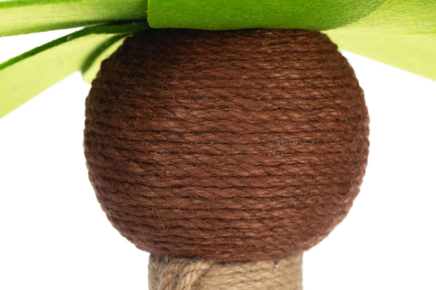 Cat Scratching Post 75Cm Tall Coconut Tree Style Cat Scratch Post with Interactive Ball - Eco Friendly Natural Sisal Rope for Indoor Cats Extra Tall Cat Scratcher image number 4