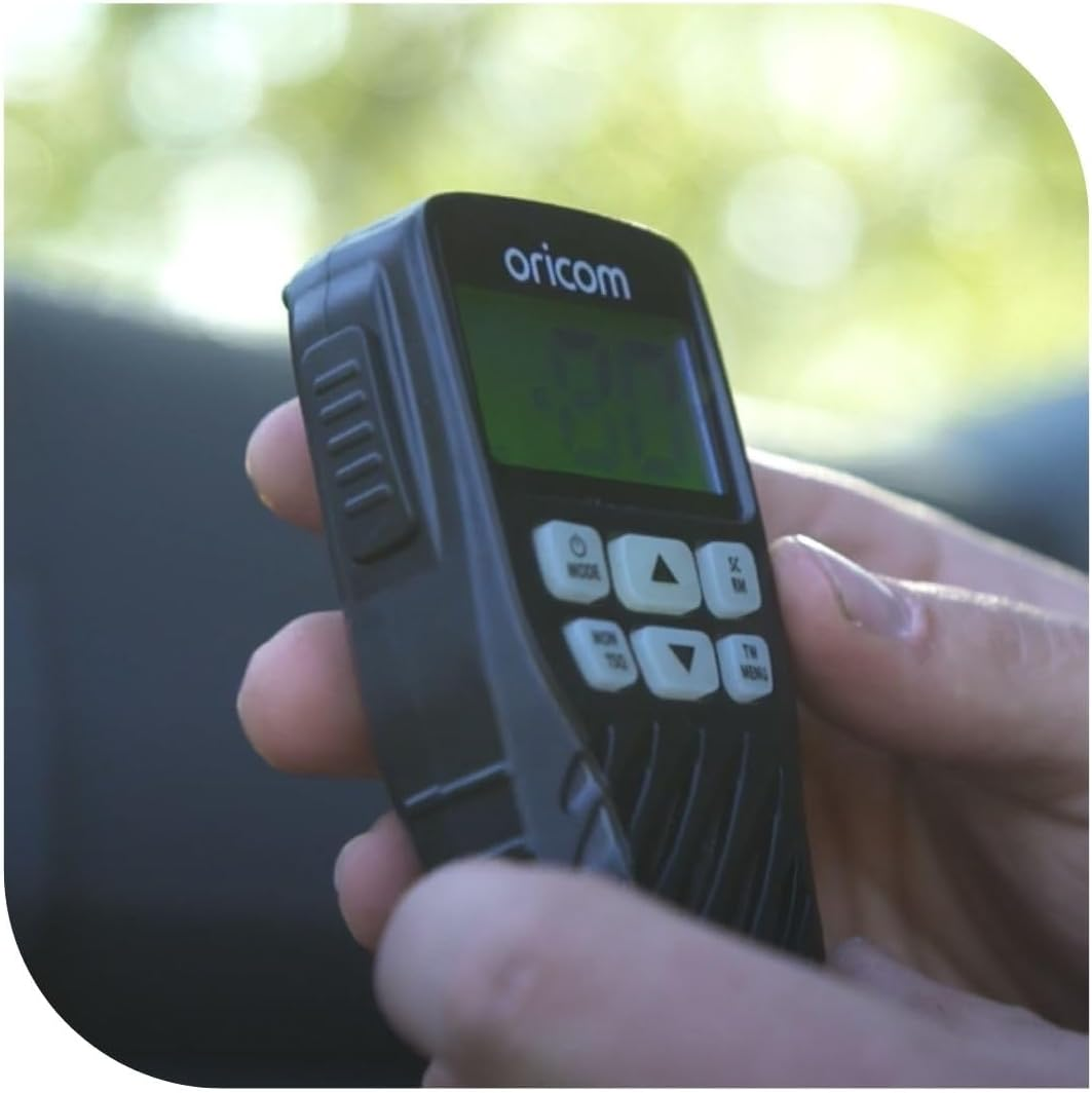 Oricom Bundle Pack: UHF360 5 Watt UHF CB Radio with Controller Speaker Microphone and ANU215 6.5Dbi UHF CB Antenna (UHF360BFP) - 80 Channels, CTCSS DCS Codes, Priority Channel, Colour Backlit Display image number 5