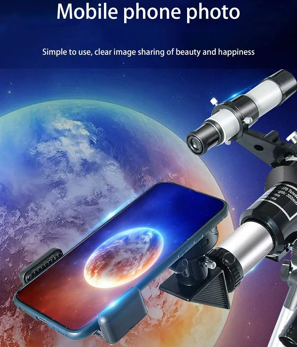 Telescope for Astronomy Astronomical Telescope 150 Times Zoom HD High-Power Portable Tripod Night Vision Deep Space Star View Moon Universe (YELLOW)