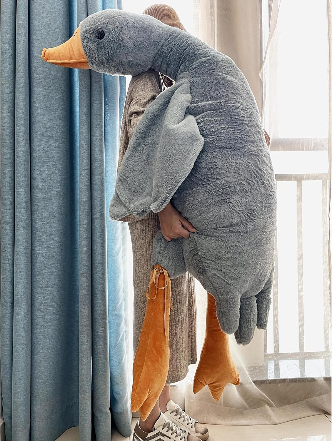 Small Goose Stuffed Animal, 3 Pack 20 Inch Tanha Plush Pillow Toy, Cute Duck Plush Pillow