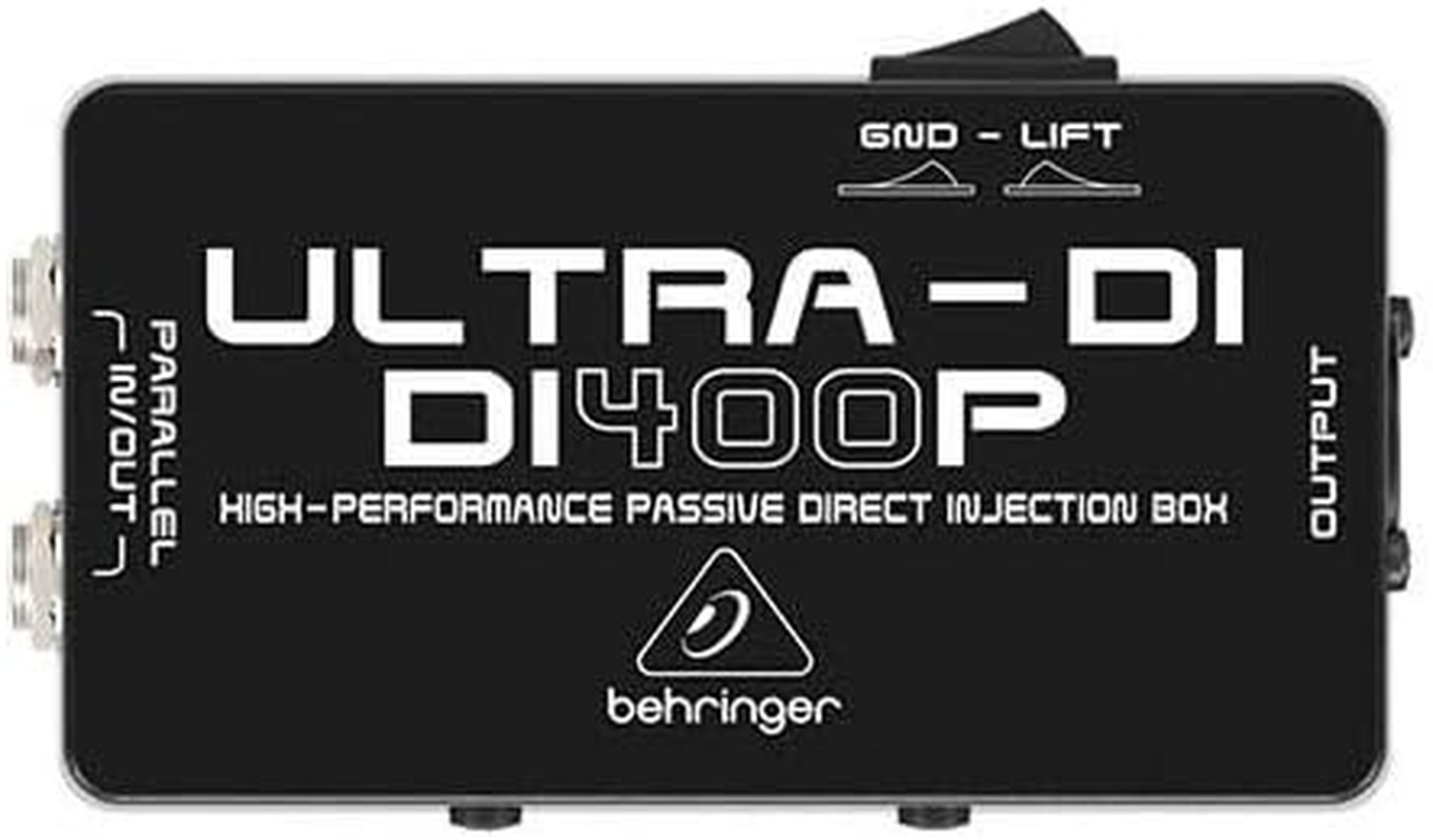 Behringer DI400P DI400P Behringer Ultra-Di DI400P High-Performance Passive Di-Box, Black image number 1