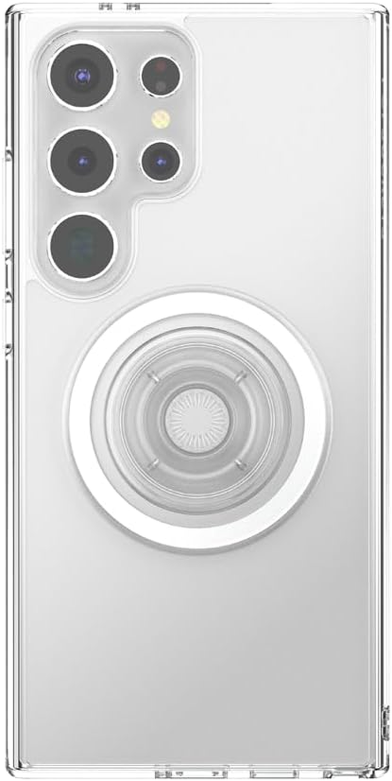 Popsockets Samsung Galaxy S24 Ultra Case Compatible with Magsafe, with Magnetic round Phone Grip Included, Phone Case for Galaxy S24 Ultra - Clear image number 3