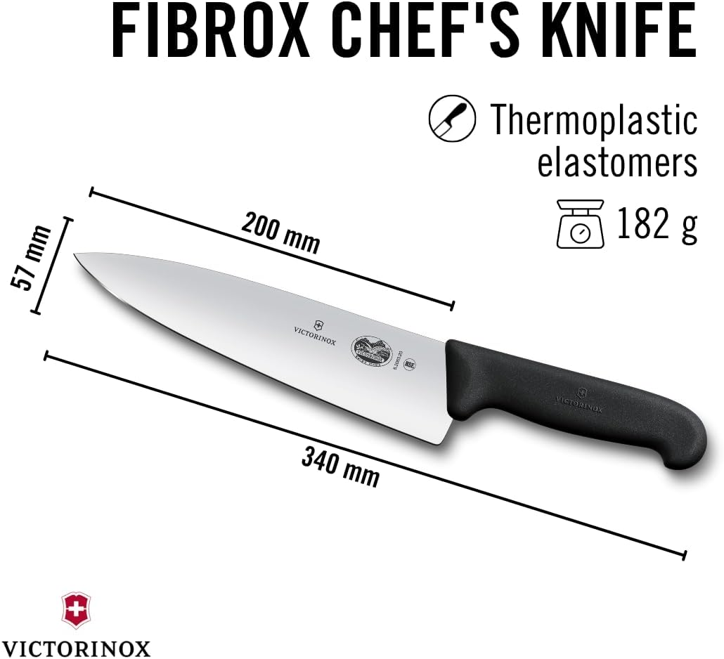 Victorinox 8 Inch Fibrox Pro Chef&rsquo;S Knife 40520, 47520, 45520 Frustration Free Packaging image number 4