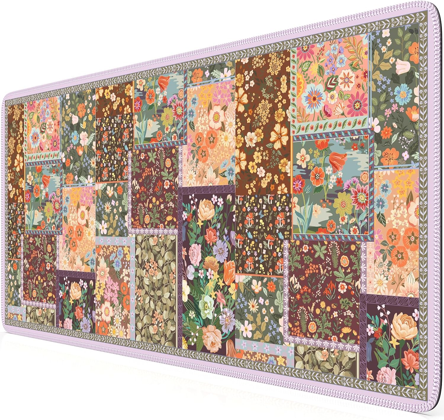 HAOCOO Green Desk Matt for Desktop, Desk Mat for Keyboard and Mouse, Non-Slip Desk Mouse Pad with Stitched Edges, Water-Resistant XL Mouse Pad for Women Office Decor