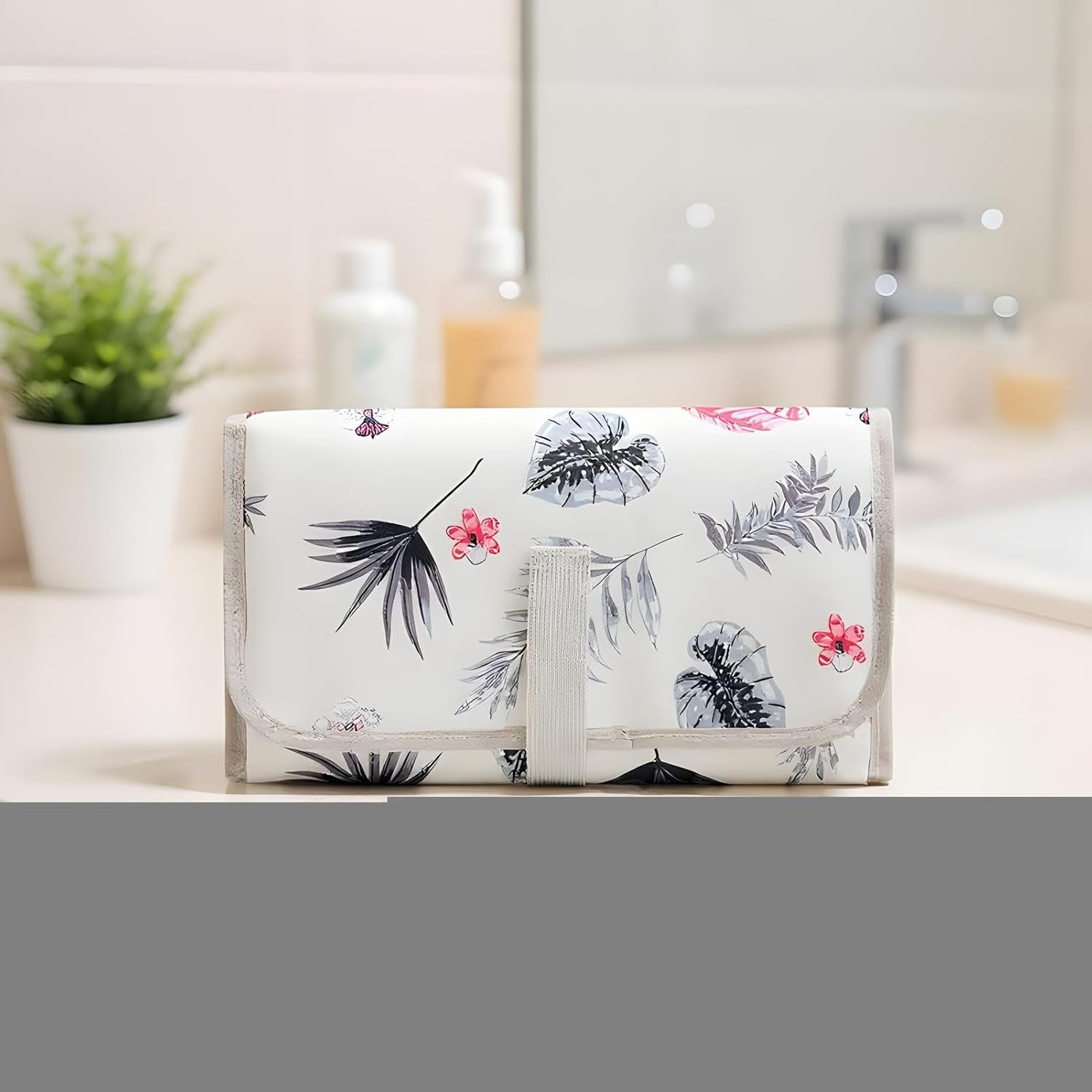 Diaper Changing Pad - Diaper Changing Mat Waterproof | Foldable Travel Accessories with Wipes Pocket for Stroller Boy Girl Parents Dad Nursery Daycare Hospital Airplane image number 5