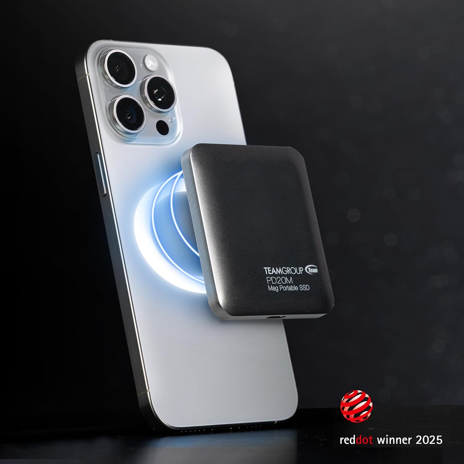 TEAMGROUP PD20M 1TB Mag Portable External Solid State Drive SSD Read up to 2000Mb/S USB 3.2 Gen 2X2 Type-C Compatible with Iphone 15/15 Plus/15 Pro/15 Pro Max TPSEG2001T0C108