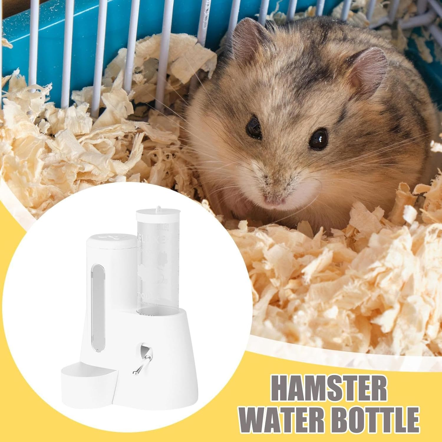 Rabbit Drinking Bottle Rabbit Drinking and Nipple Drinking Bottle Is High Strength Resistant to Constant Use Thanks to the Ninchdrip Technology Builds ABS Material, Water Dispenser for Small Animals image number 6