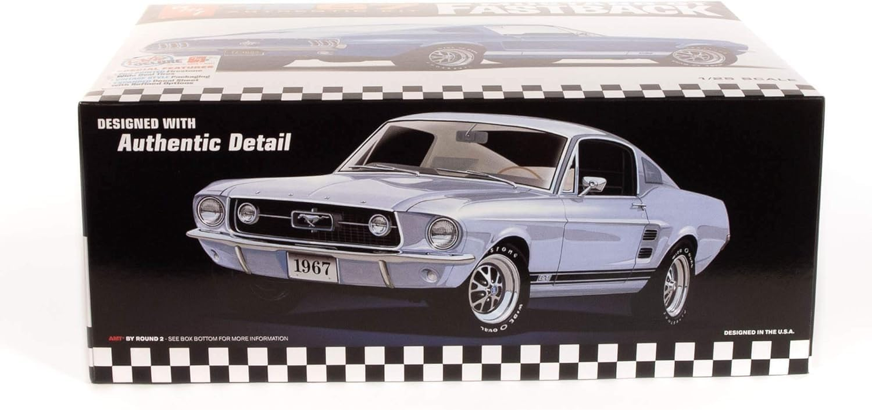 AMT 1/25 Scale 1967 Ford Mustang GT Fastback Plastic Model Kit image number 1