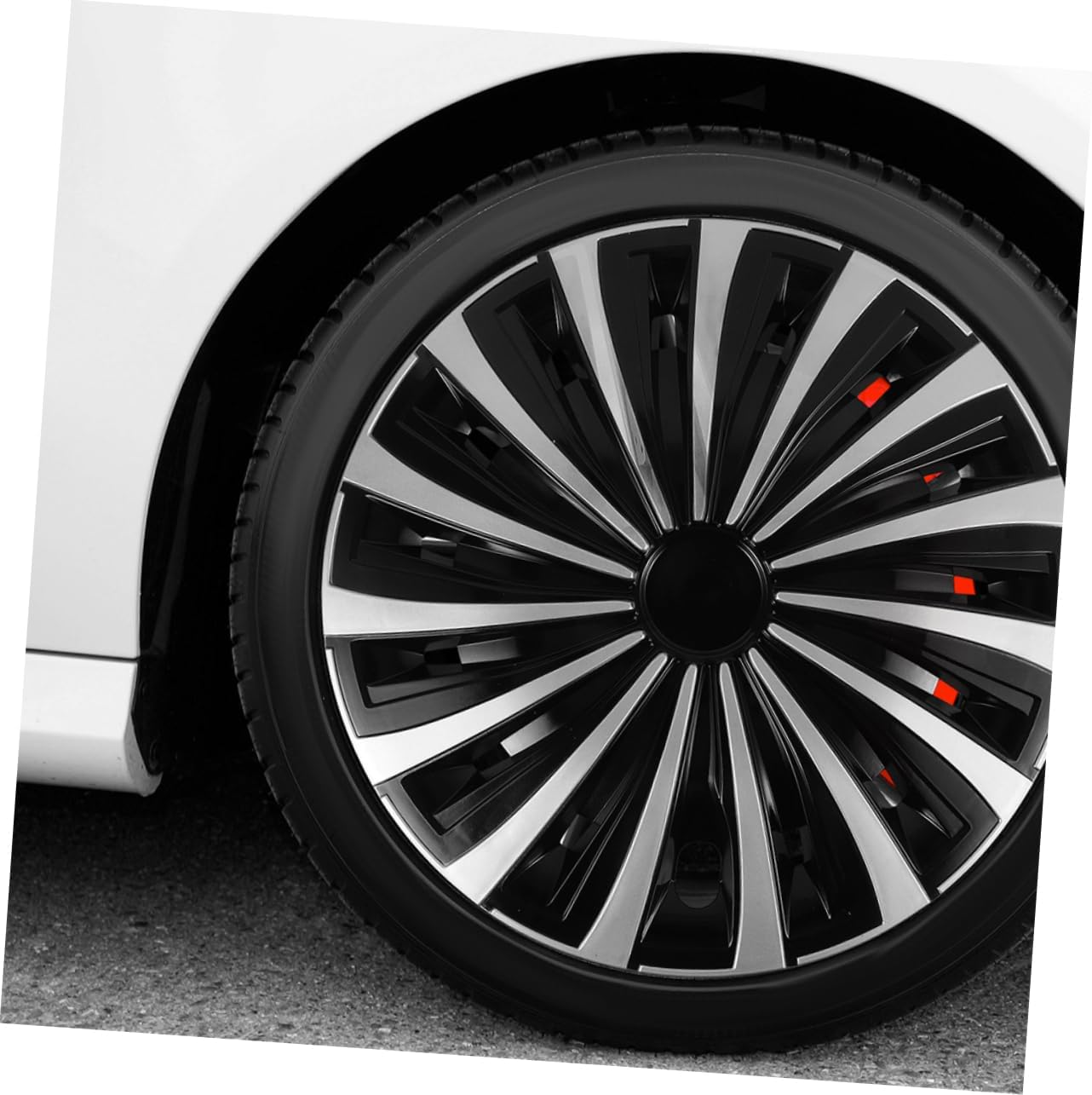 EXAOMBLE Decorative Wheel Hub Cover for Vehicles Stylish Car Replacement Robust Construction Easy Installation Compatible Models image number 1