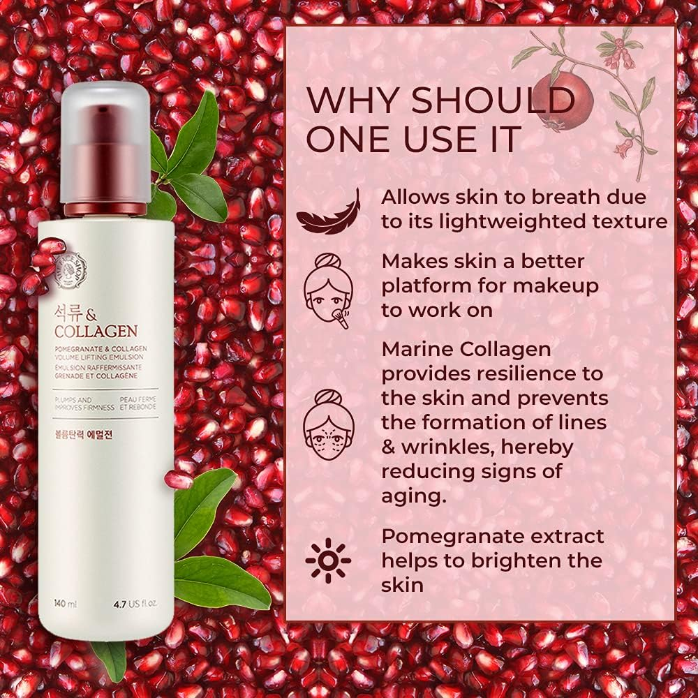 The Face Shop Pomegranate and Collagen Volume Lifting Emulsion 140 Ml image number 6