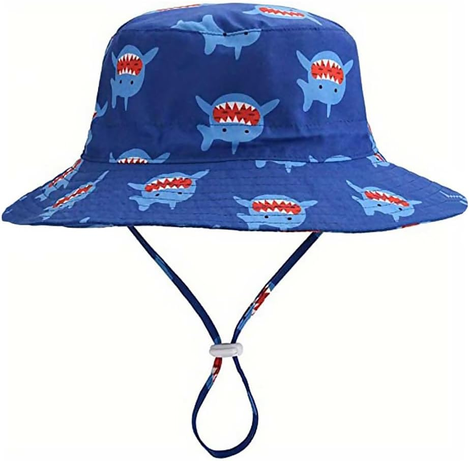 Baby Toddler Kids Bucket Sun Hat Summer Sun Protection Beach Hat for 6 Months - 4 Years Boys Girls image number 2