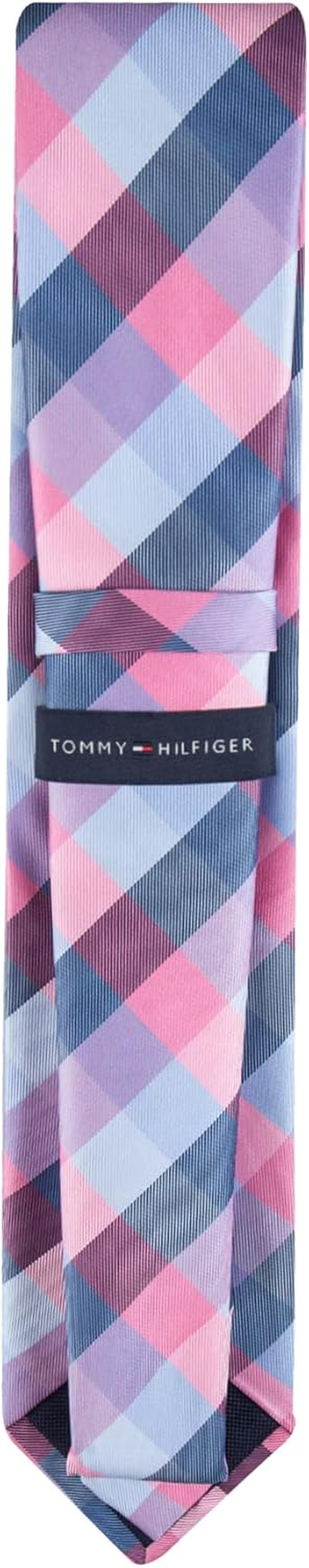 Tommy Hilfiger Men'S Buffalo Tartan Tie, Pink, One Size