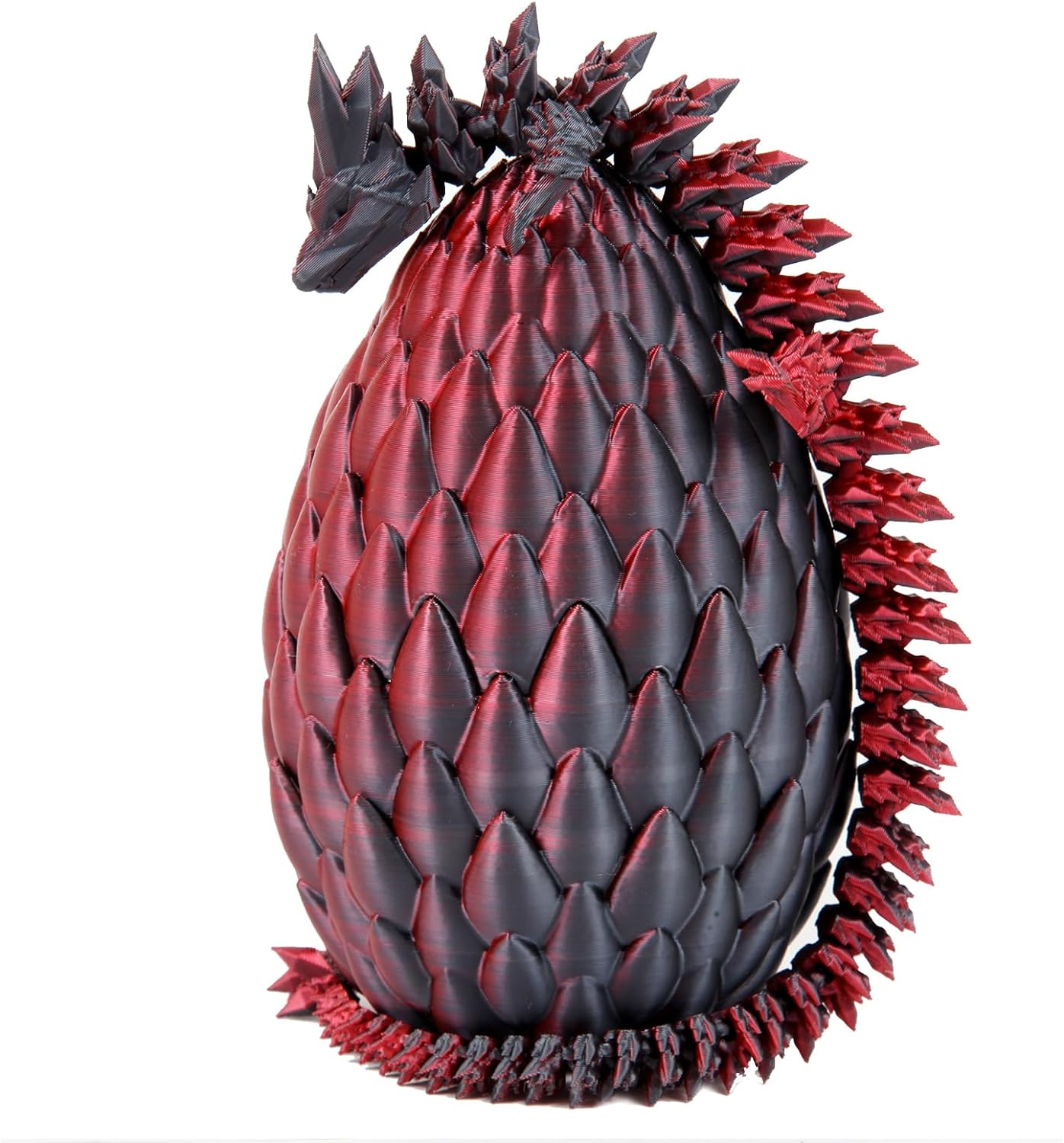 Cuanvitch 3D Printed Dragon Egg Toy 12" Crystal Articulated Dragon Decor image number 6