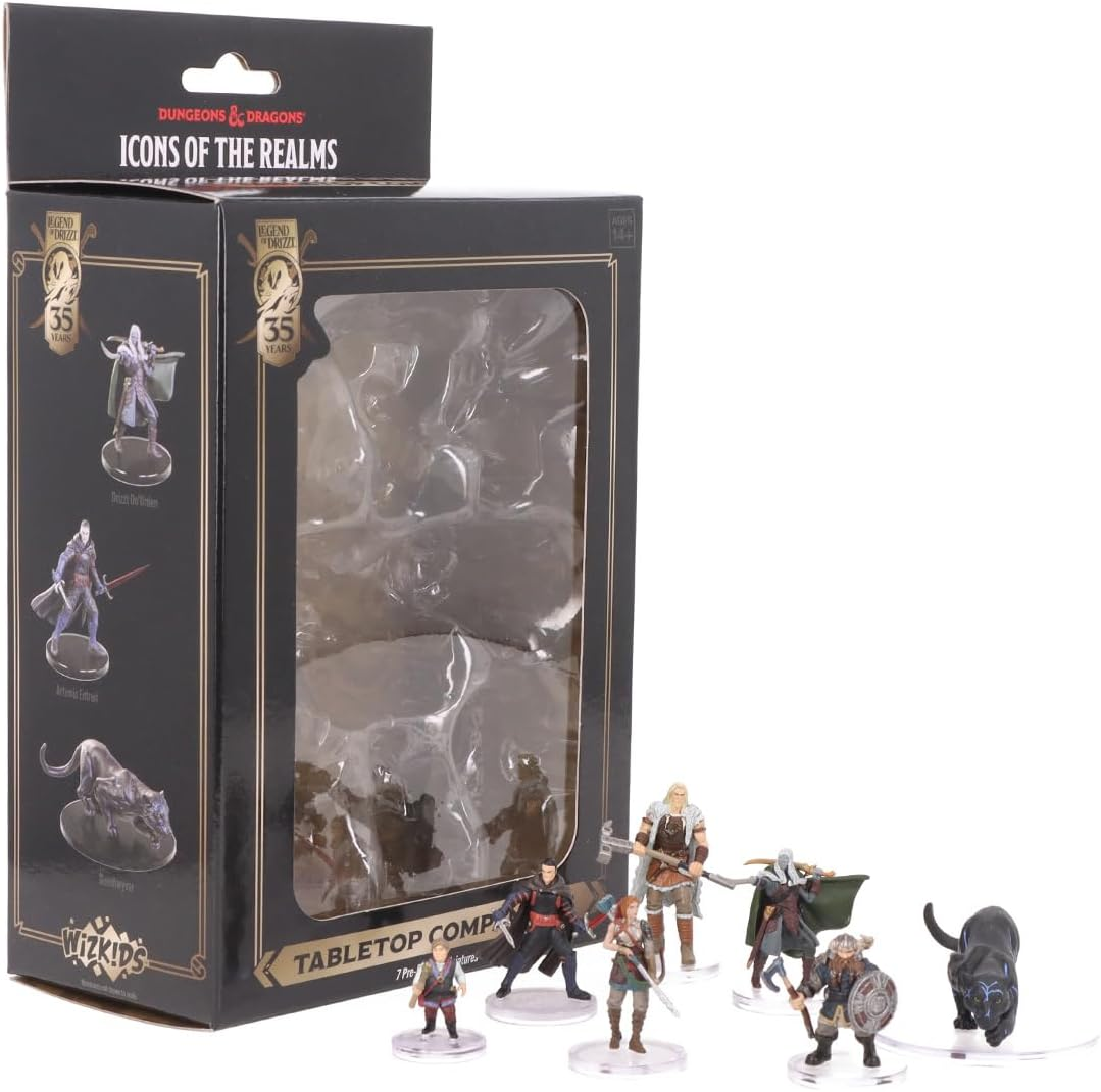 Wizkids D&D the Legend of Drizzt 35Th Anniversary Tabletop Companions Miniatures Boxed Set image number 5