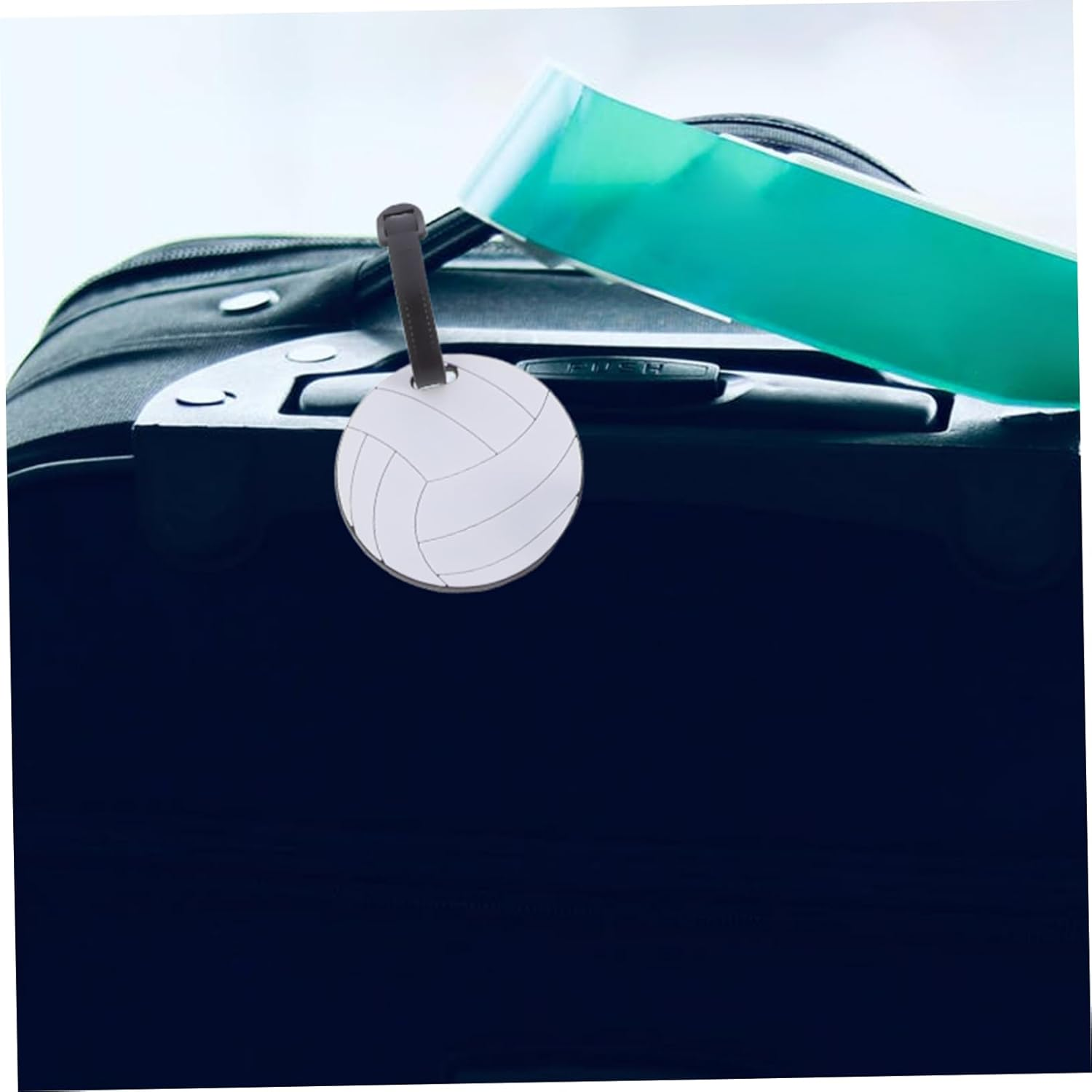 PACKOVE 5Pcs High Elasticity Ball Luggage Tags Volleyball Party Favors Playground Equipment Travel Tags image number 2