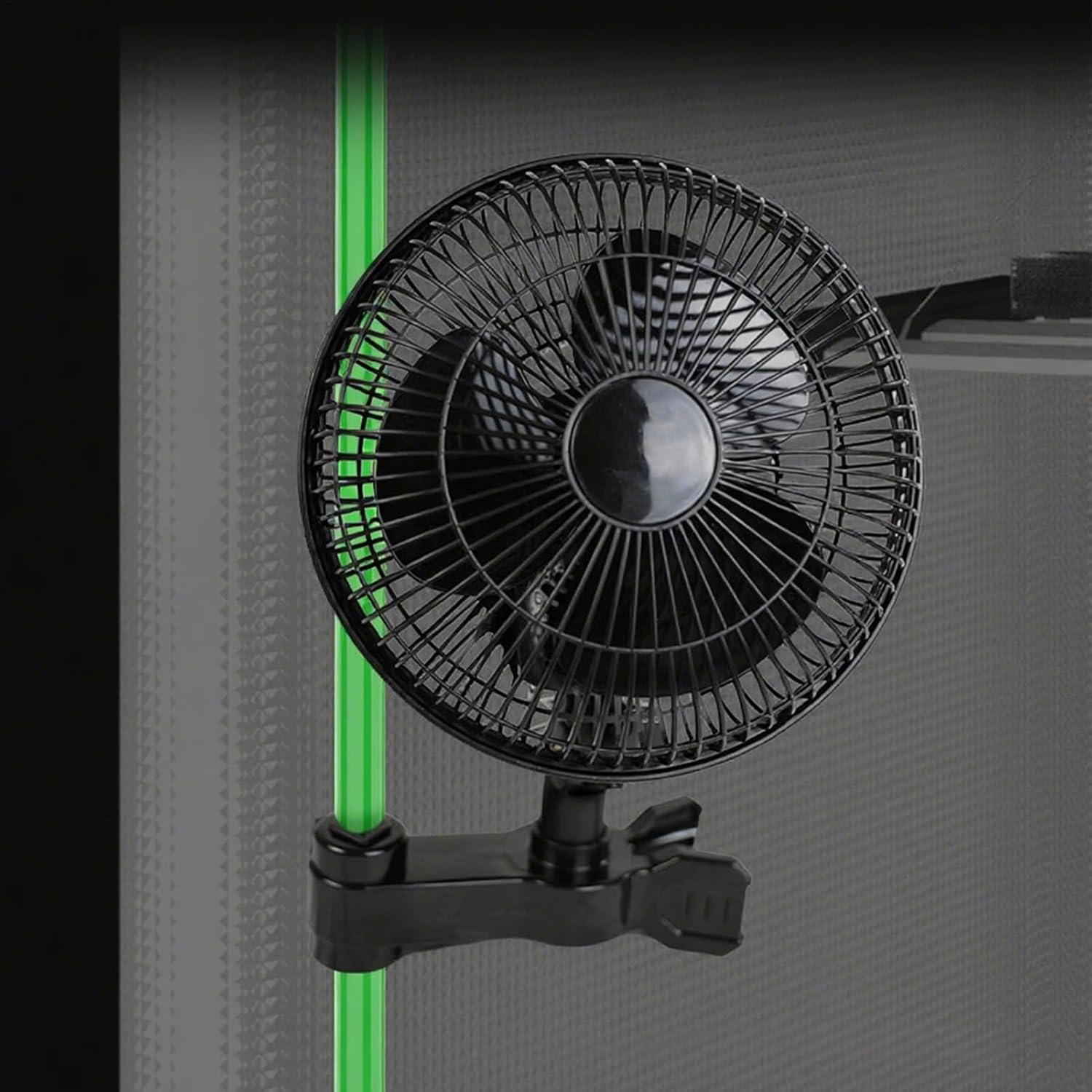 Grow Tent Fan - Powerful Oscillating Ventilator | Quiet 2 Speed Adjustable Fan for Workshop RV Camping Greenhouse Bedroom Tent Gym Kitchen image number 6