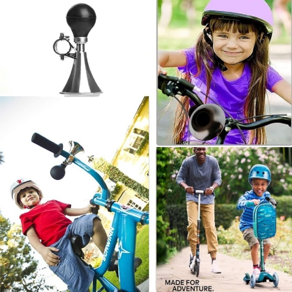 Bicycle Bell, Kids Children Bicycle Scoote, Cycling Air Squeeze Honking Horn, Handlebars Squeeze Bulb Loudspeaker, Bicycle General Accessories, Bicycle Hooter, Bike Bugle image number 2