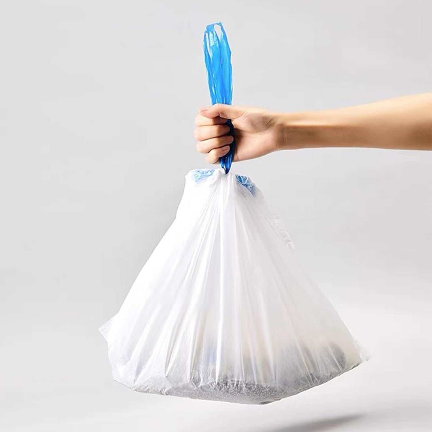 RMAN Pack of 60 Cat Litter Tray Liners Large Cat Litter Tray Bags for Cat Litter Tray 90 X 50 Cm Cat Litter Box Bags with Drawstrings Biodegradable Durable Liquid-Proof 4 Rolls image number 5