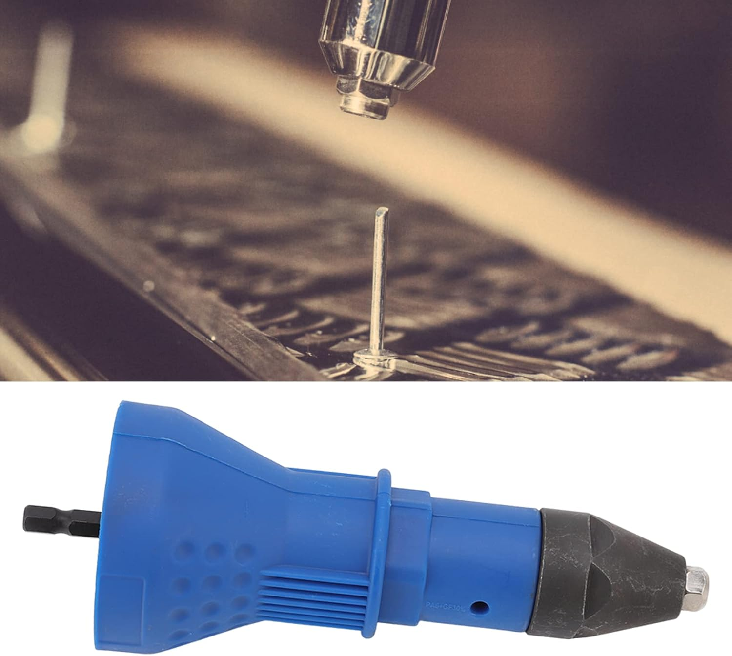 Rivet Gun Adapter, 155Mm Electric Drill Converter for Drilling Rivet Pulling Tightening for Factory Work DIY Homework image number 1