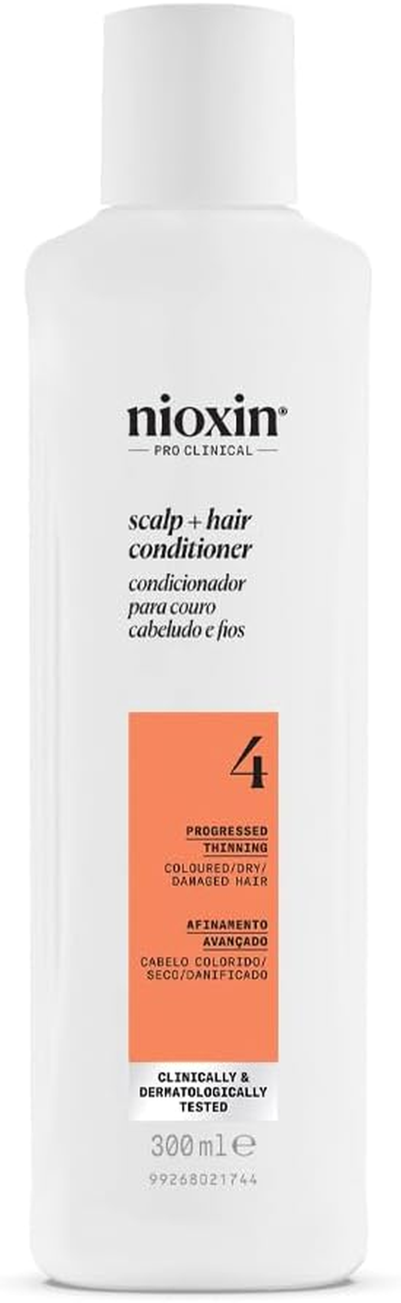 Nioxin System 4 Scalp plus Hair Thickening Conditioner for Damaged Hair with Progressed Thinning, 300 Ml image number 2