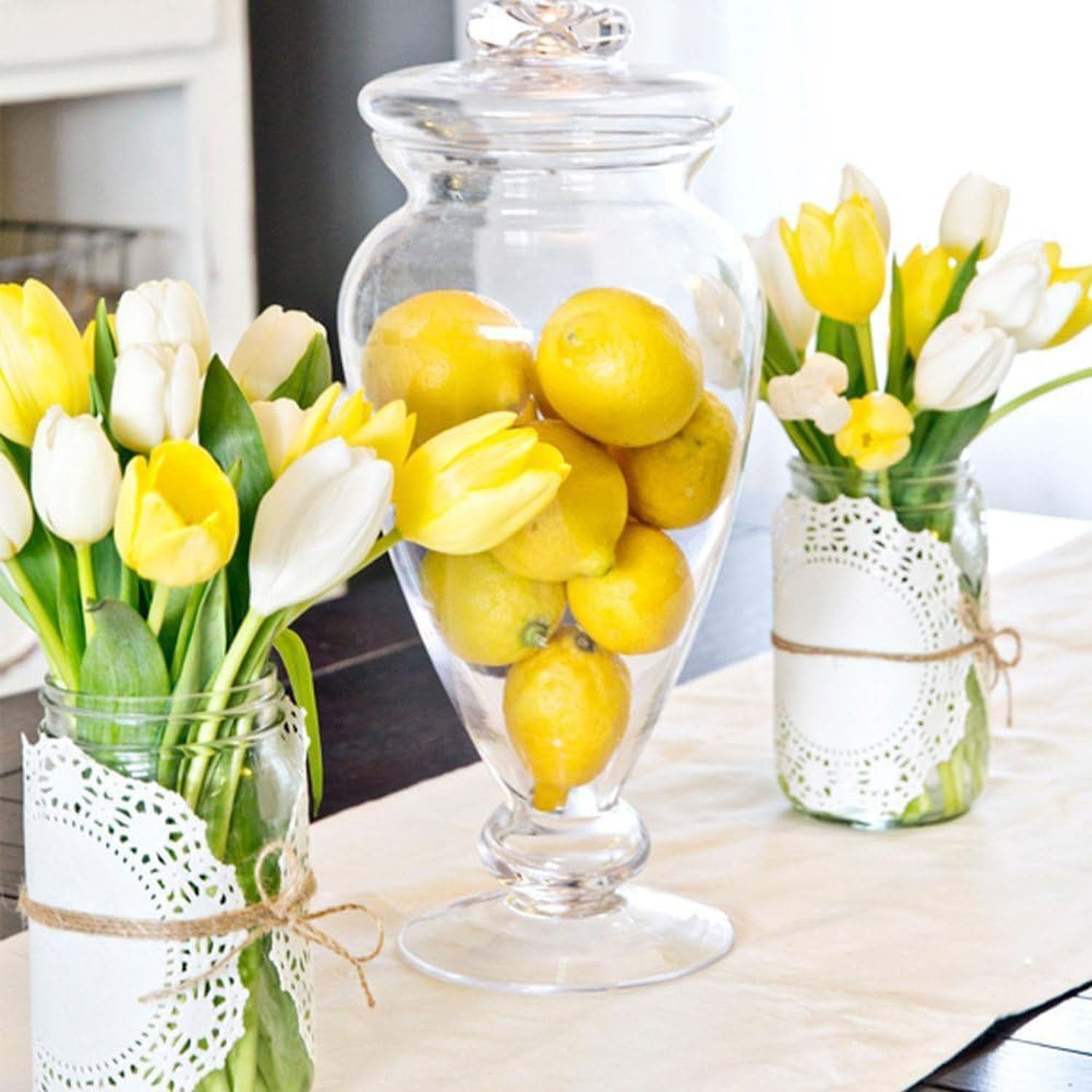 12Pcs Artificial Fruit Lemon,Yellow Fake Lemons Faux Fruit for Home House Kitchen Decoration,Lifelike Normal Size Simulation Lemons,Plastic Yellow Lemon for Fake Fruit Bowl image number 5