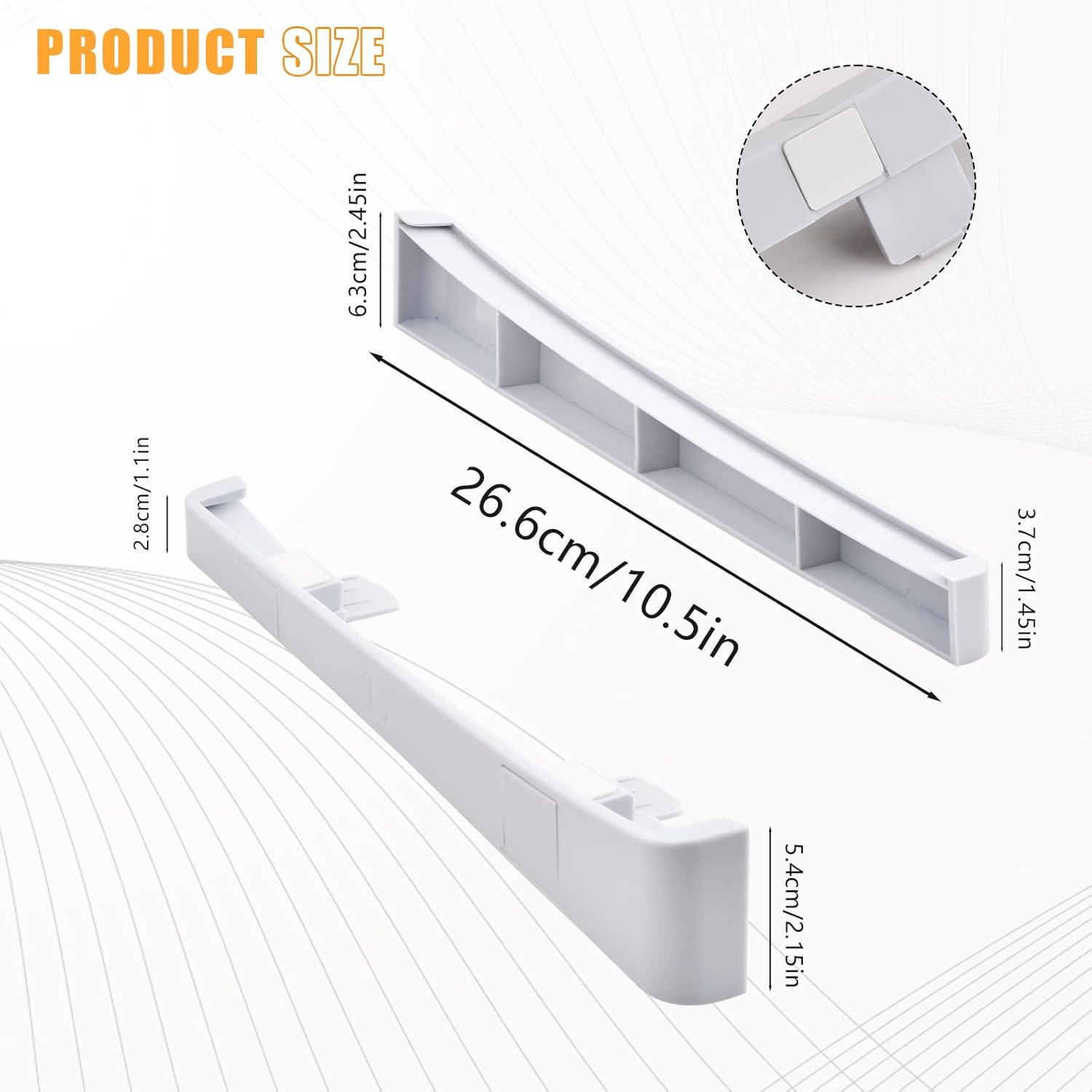 Horizontal Stand for PS5 Console, Compatible with PS5 Disc & Digital Edition, Anti-Slip Base, White image number 2