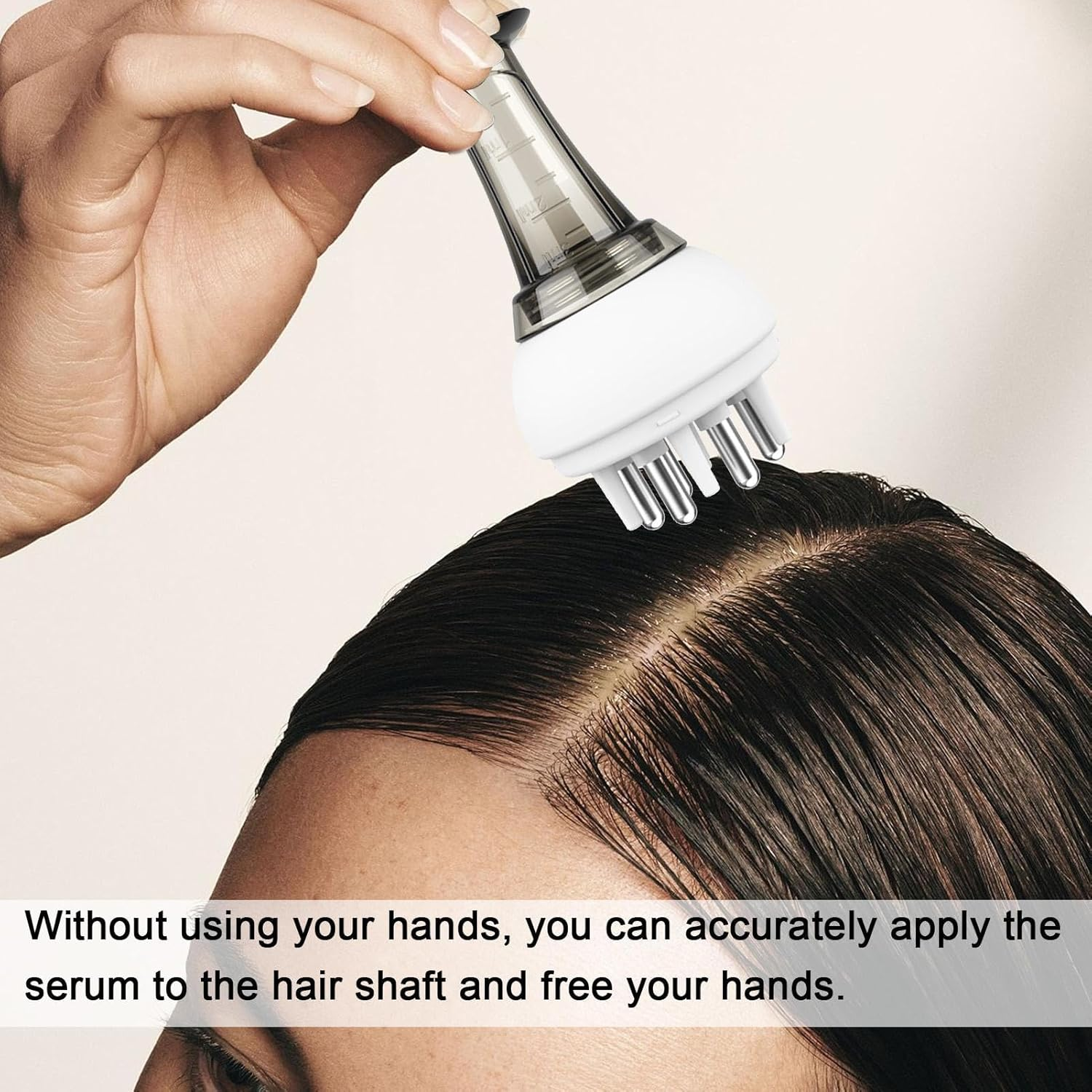 Scalp Oil Applicator, Anti-Leak Oil Comb Rollerball Hair Oiling Applicator, Portable Scalp Massager Hair Growth Tool, Hair Care for Family, Home and Travel Loganz - Red image number 2