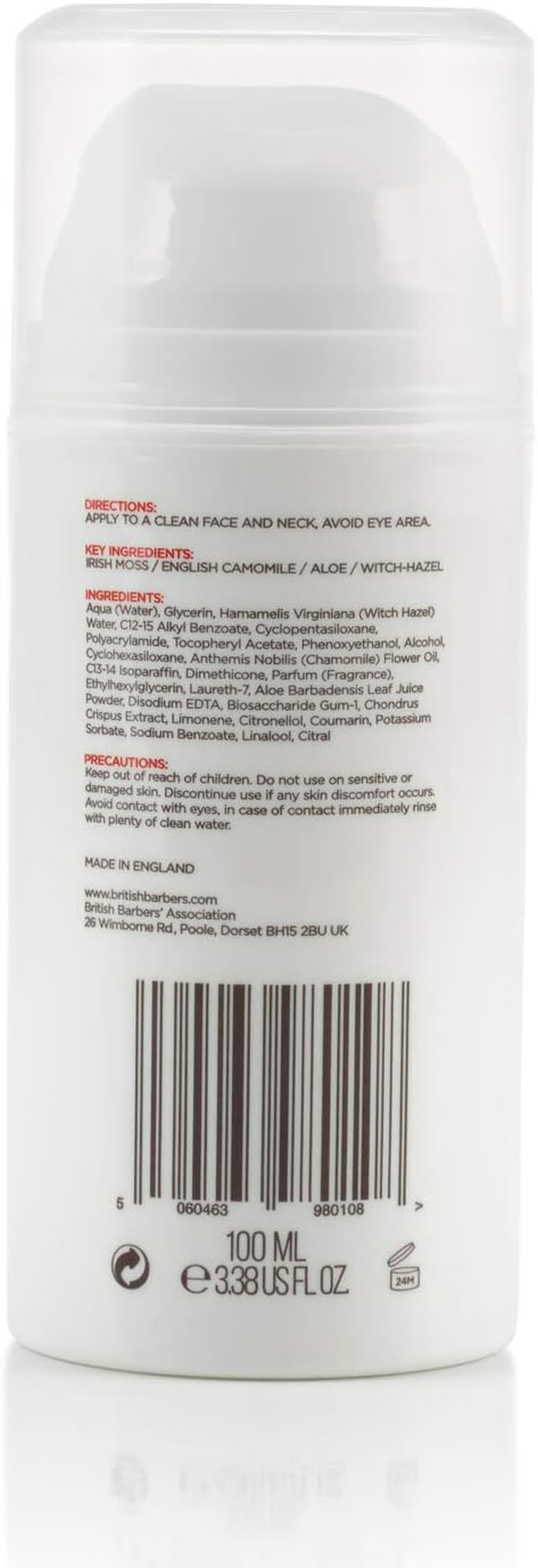 British Barbers' Association Face Moisturiser 100Ml image number 5